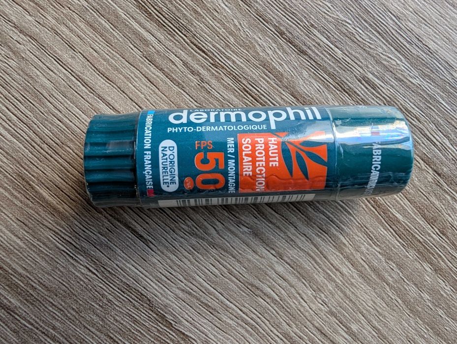 Dermophil sun захисний бальзам для губ spf 50+ новий