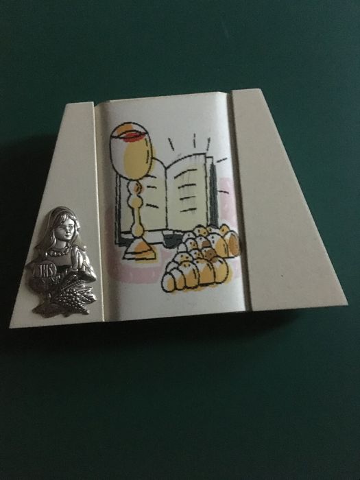 Moldura de Primeira Comunhão em madeira