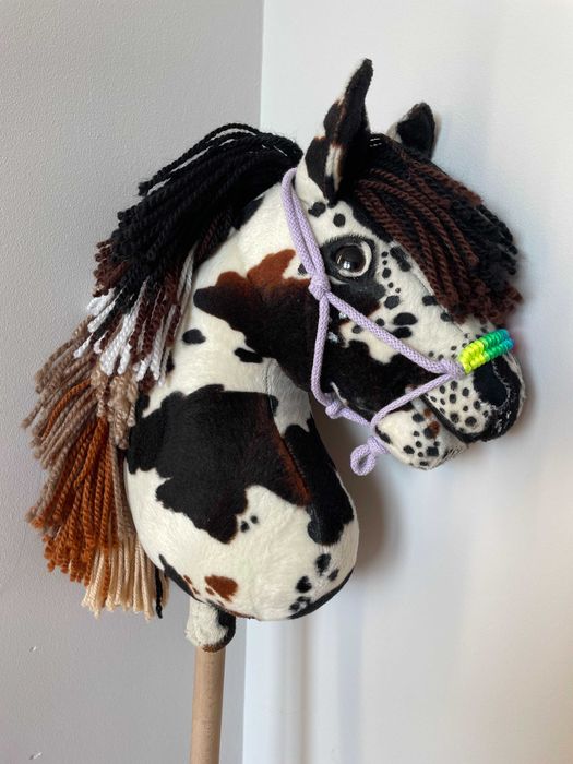 Hobby Horse Appaloosa, srokacz, mały, A4, z kantarem, premium