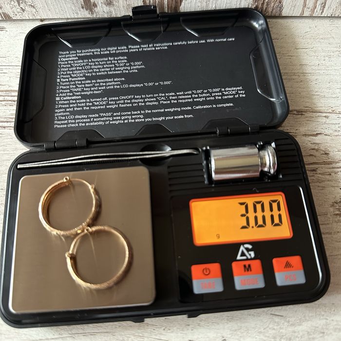 Złote kolczyki 585 3g