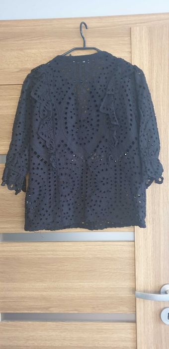 Bluzka Ażurowa, czarna M/L