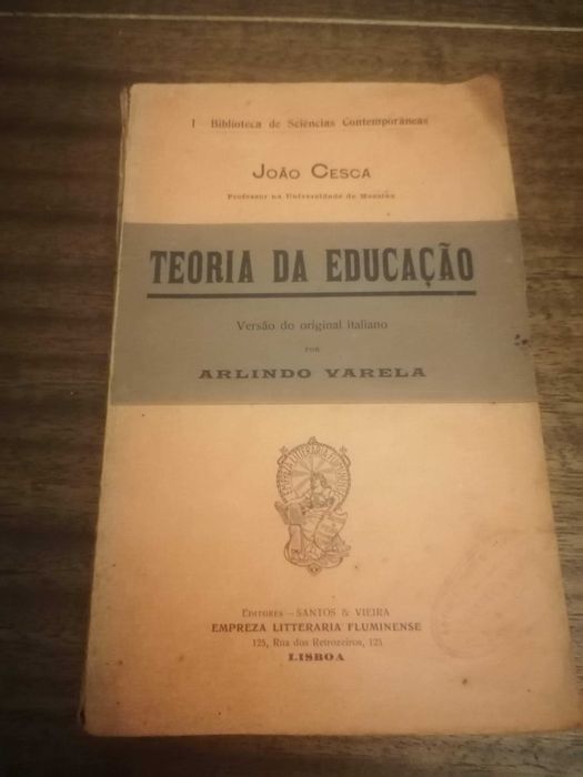 Livro “Teoria da Educação” de João Cesca