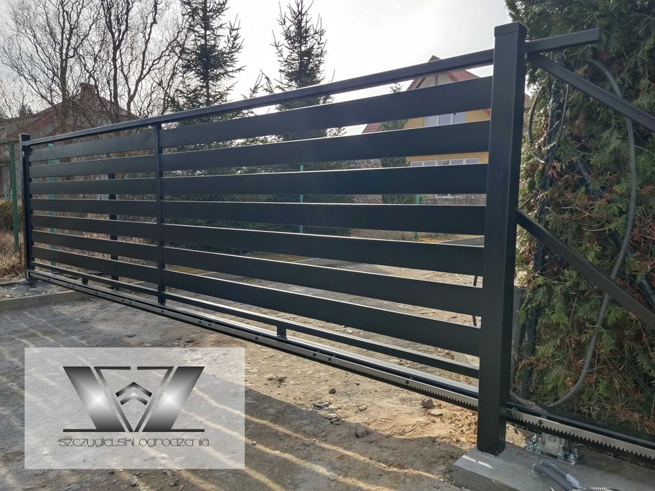 Brama Ogrodzeniowa SUWANA | PRZESUWNA | Palisadowa | Nowoczesna | smb