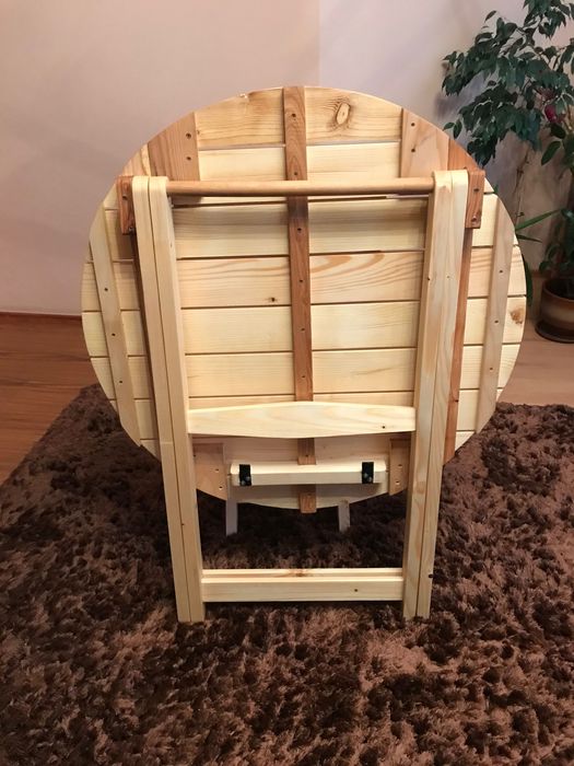 Стіл круглий розкладний