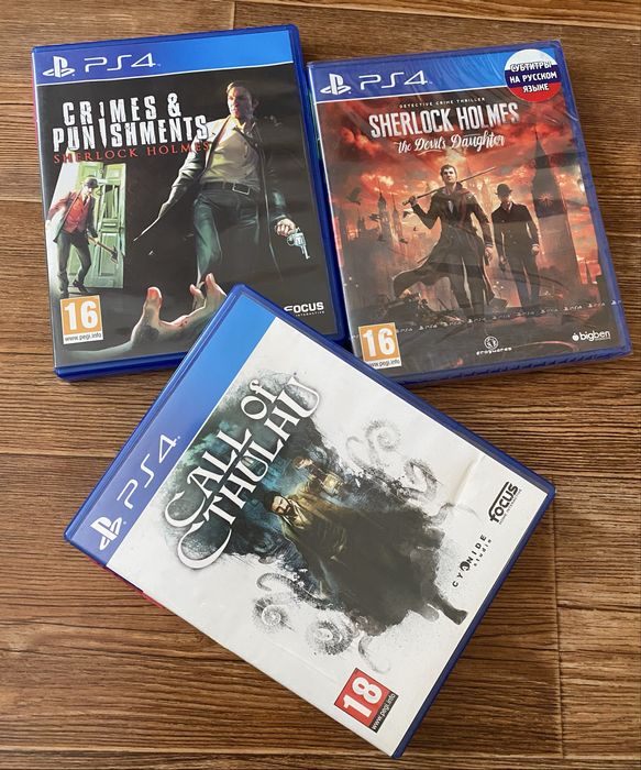 Sony PS4: Mafia, Armored Core, Call of Duty, FarCry, Deux Ex, Sherlock