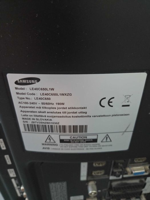 Samsung 40" Full HD LE40C650 + Xiaomi Mi TV Stick (Smart TV Android