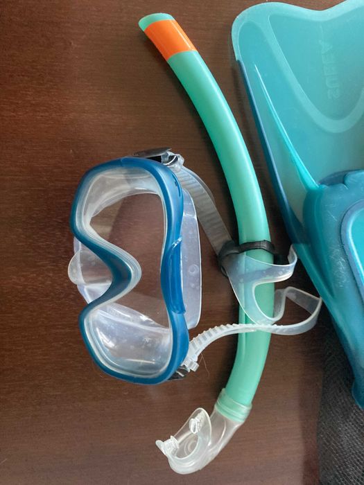 Barbatanas Máscara Tubo Snorkeling