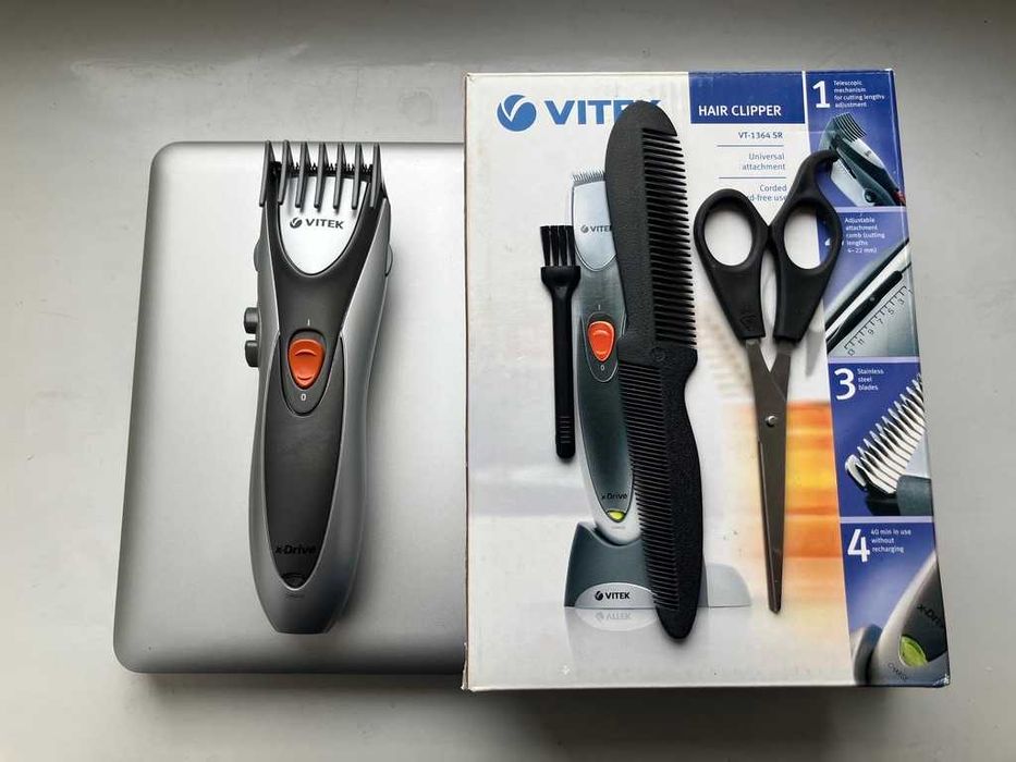 Бездротова\акумуляторна машинка для стрижки Vitek