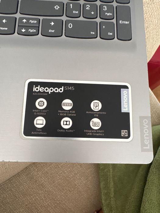 Lenovo IdeaPad S145 Intel Core i5 10ª geração 4 GB RAM 1 TB de armazenamento Muito estimado, ideal para trabalho e estudo, bateria em bom estado