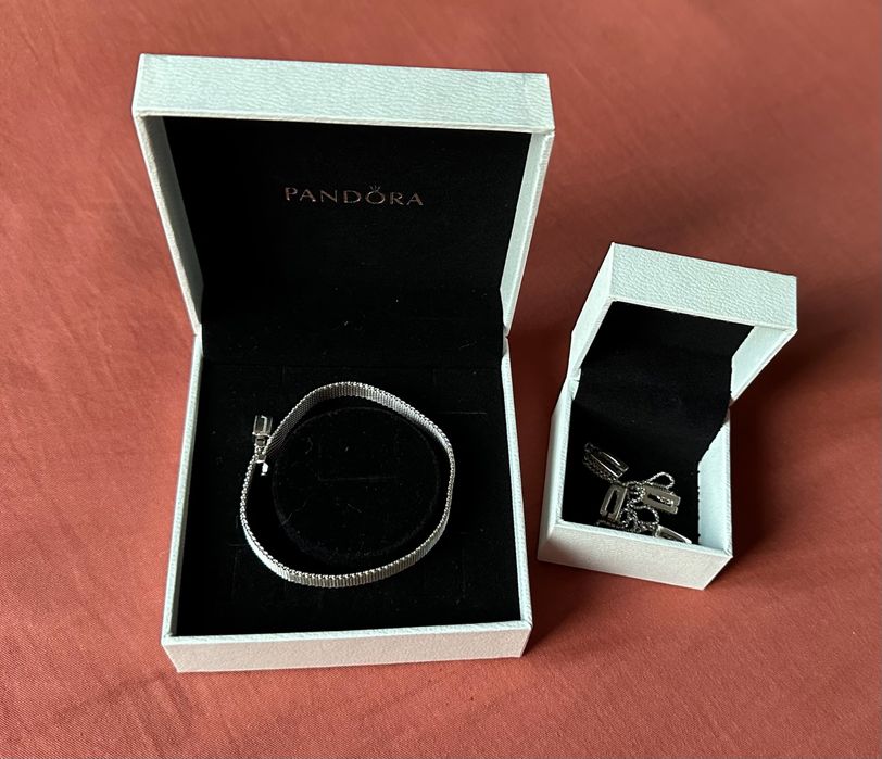 Bransoletka PANDORA Reflexions plus 2 zawieszki