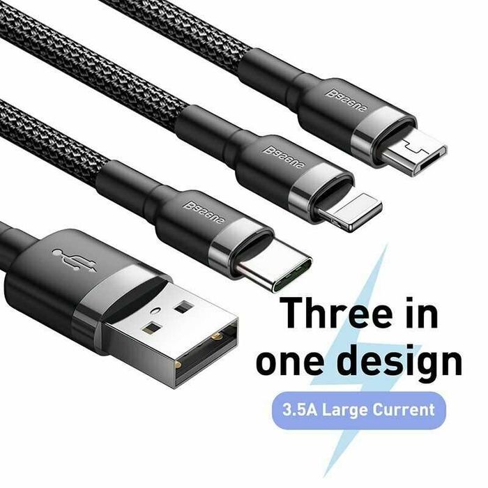 Triple Cable for Micro USB, Type-C, and Lightning64738999580035120