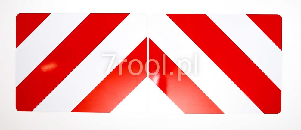 Zestaw dwóch tablic ostrzegawczych 423x423