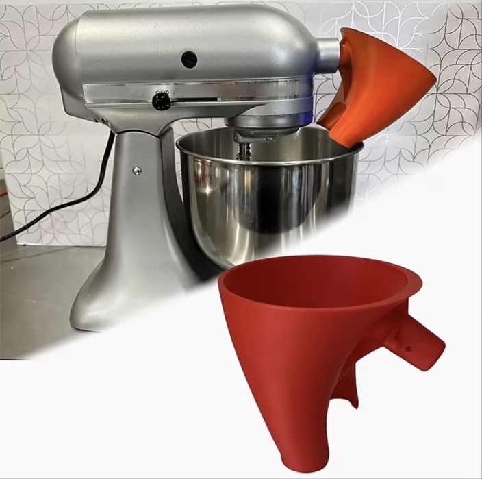Lejek do robota KitchenAid z odchylaną głowicą i misą 4,5 - 5Qt czerwony