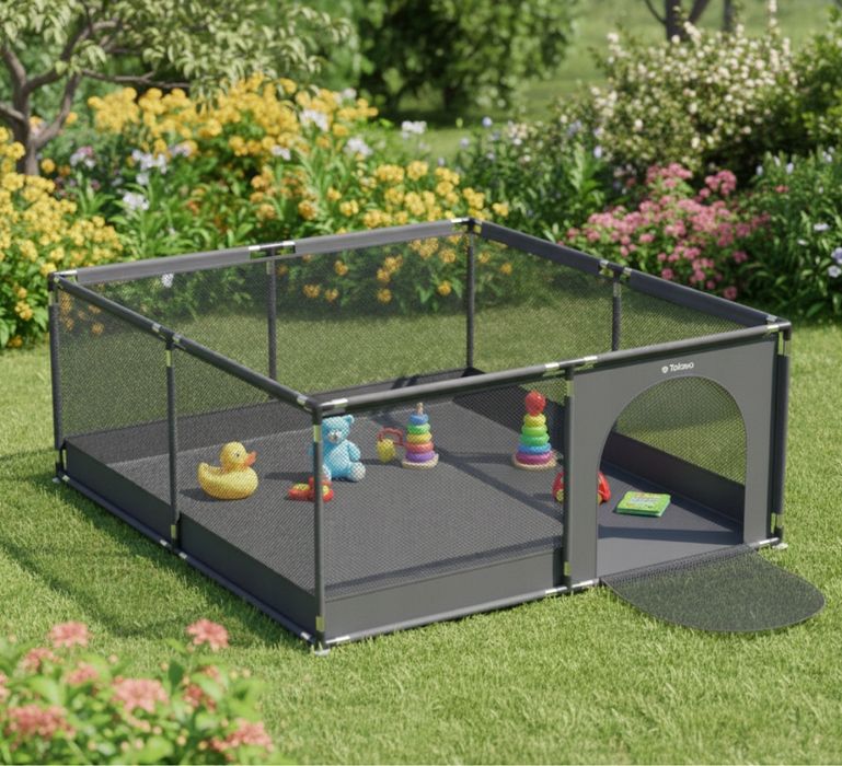 Дитячий манеж Tulano 150×180 см складний з сумкою Сухий басейн дитячий