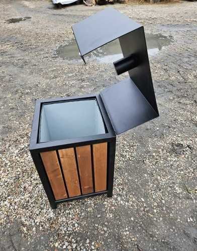 Kosz na śmieci z popielnicą producent atest różne rozmiary i kolory