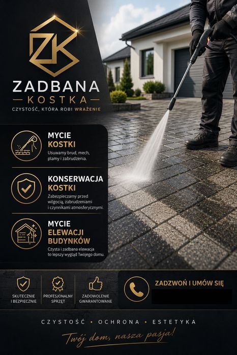 Mycie kostki brukowej | konserwacja kostki brukowej | Mycie ogrodzeń | Mycie elewacji