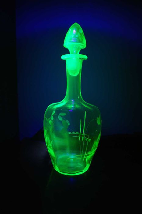 Garrafa Vidro Uranio