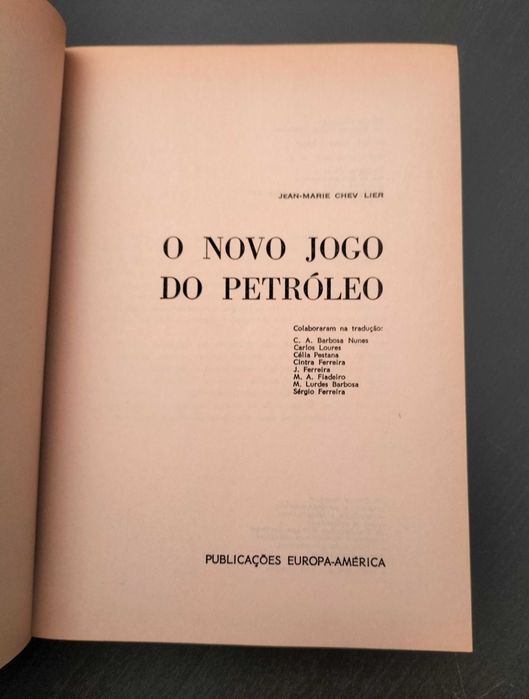 Jean-Marie Chevalier - O novo jogo do petróleo