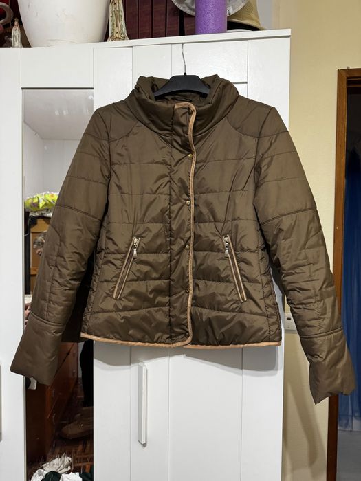 Casaco kispo castanho quente impermeável