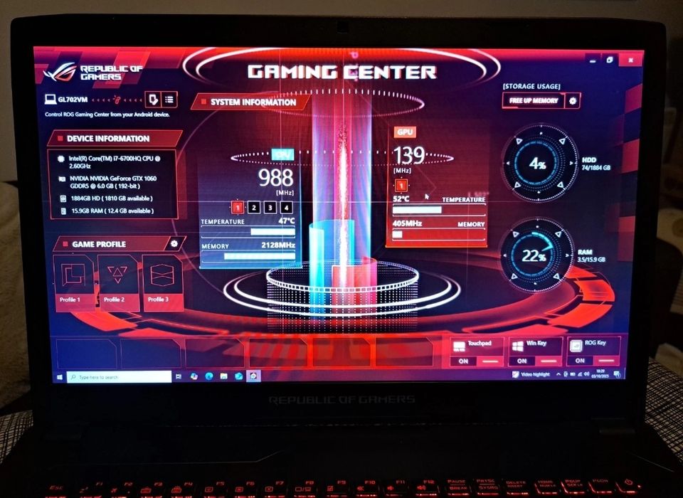 Ноутбук ігровий потужний геймерський vr gtx 1060 6gb intel