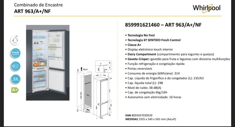 Frigorifico Whirlpool
