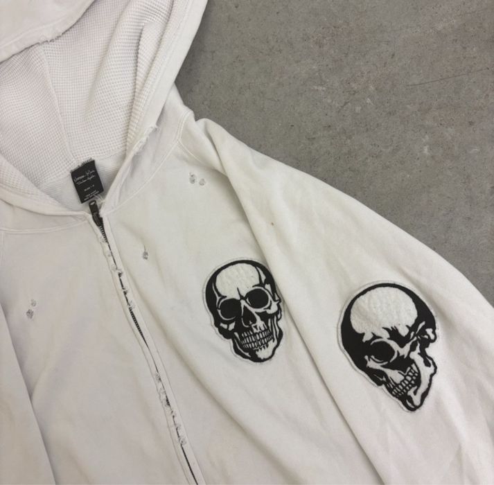 зип худи number nine double skull