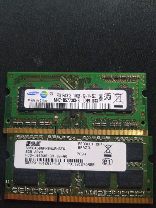 SODIMM 4GB (2×2GB) PC3–1060S (1333 MHz) DDR364750629094275120