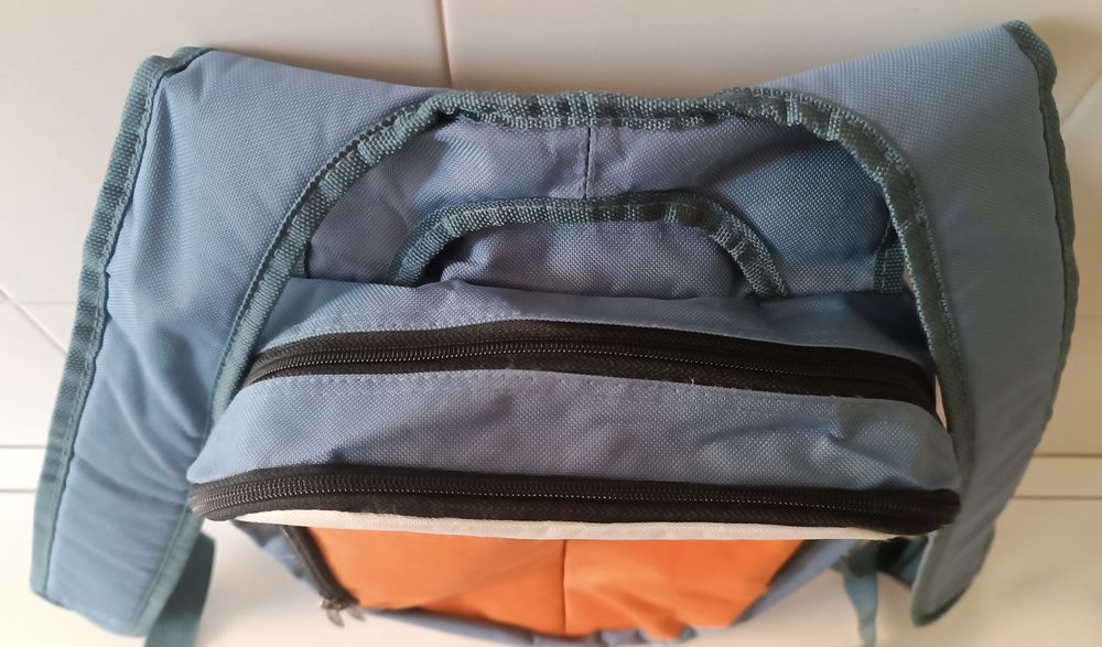 Mochila de criança e estojo com desenho do Snoopy
