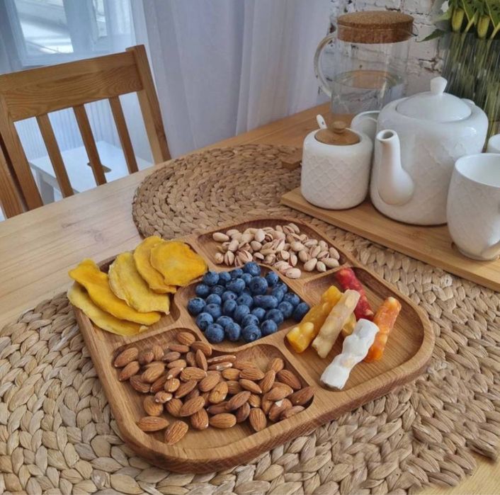 Дерев‘яна менажниця ручної роботи [БЕЗКОШТОВНА ДОСТАВКА]