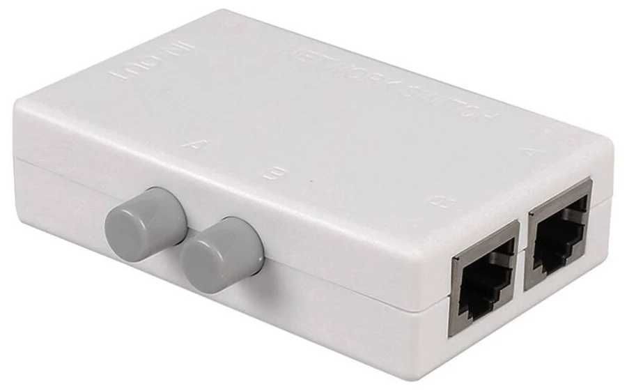 Switch Seletor Divisor RJ45 2 Portas Ethernet