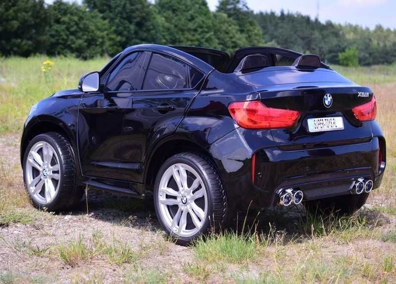 Auto samochód na akumulator BMW X6 dwuosobowe dla dzieci zabawki RC