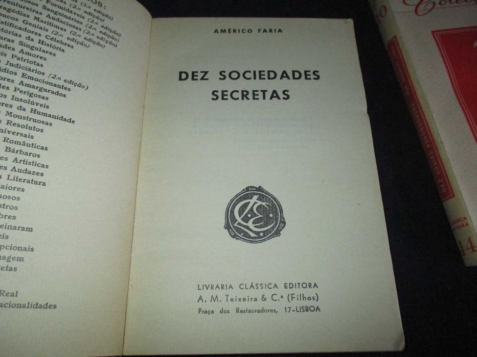 Livros Colecção 10 Américo Faria Clássica Editora