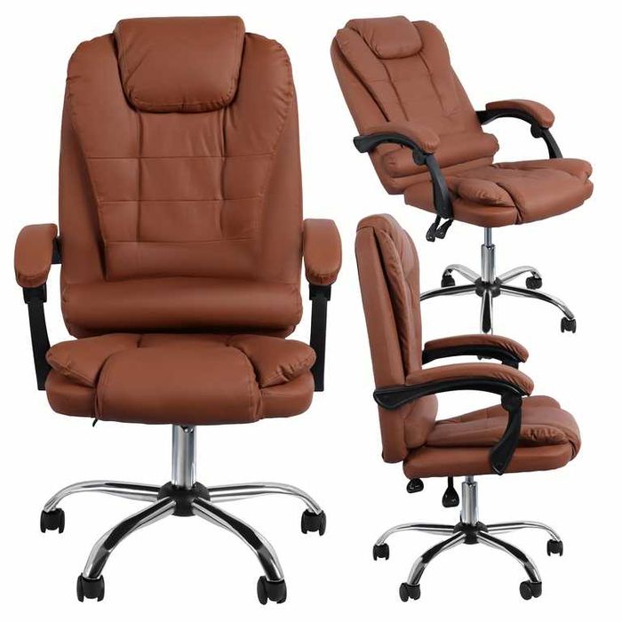 Fotel Biurowy Krzesło Biurowe Obrotowy Ergonomiczny do Biura Gabinetu