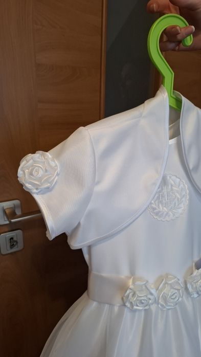 sukienka komunijna w komplecie z bolerkiem