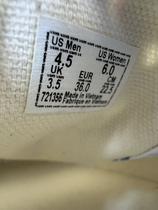 Nowe trampki Vans logowane 36 buty sneakersy