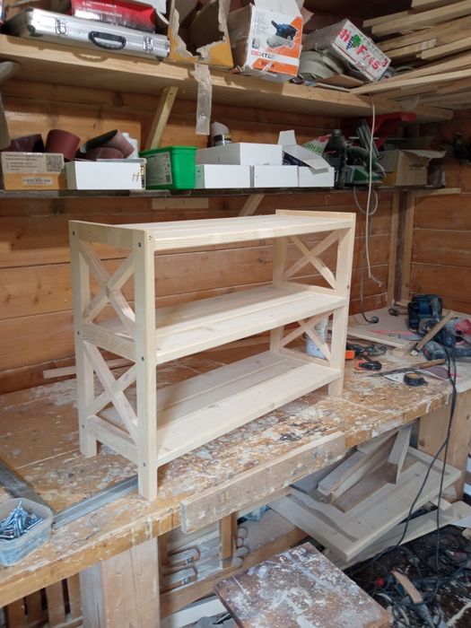 Стелаж полка деревяна