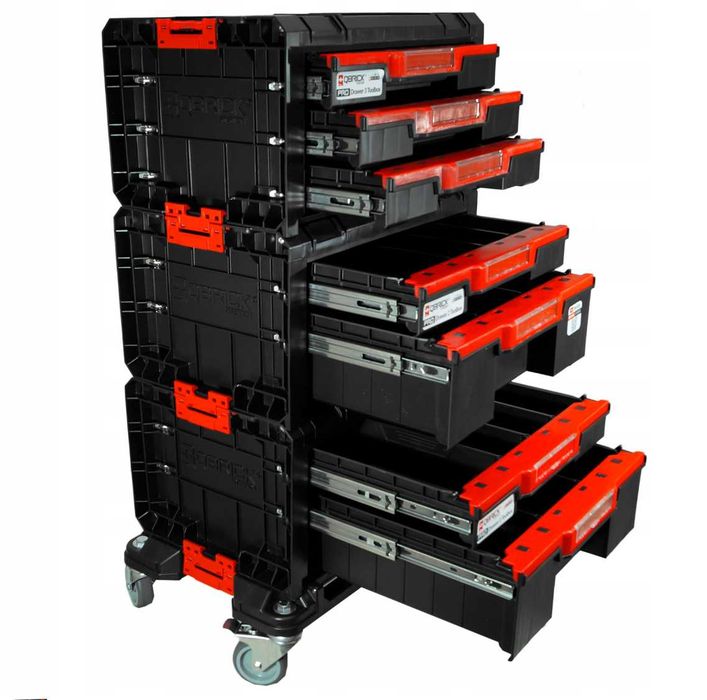 Mobilna szafka skrzynka warsztatowa/serwisowa z kółkami PRO