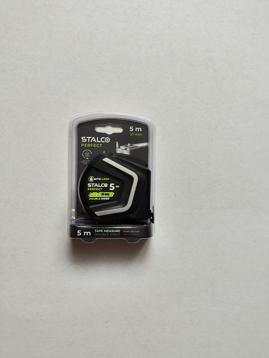 Miara zwijana magnetyczna 5 m × 27 mm z autoblokadą STALCO PERFECT