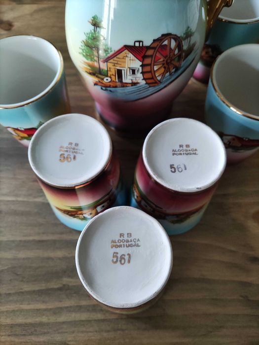 Conjunto jarra e copos Raúl da Bernarda
