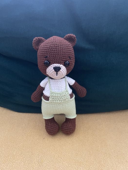 Szydełkowy mały miś