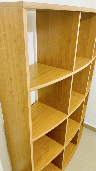 Estante Conforama efeito madeira/faia – 109 × 146 cm