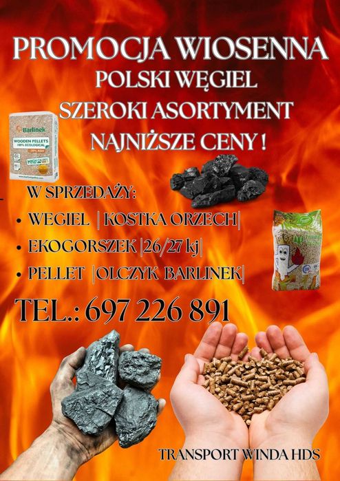 Pellet Tartak  Olczyk  Wegiel Kostka Orzech Zapewniamy Transport