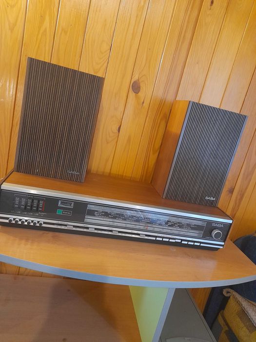 Стерео ресивер/підсилювач SABA з колонками