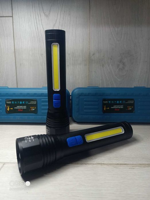 Ліхтар CB-C12-P50+COB, Li-Ion акумулятор, zoom