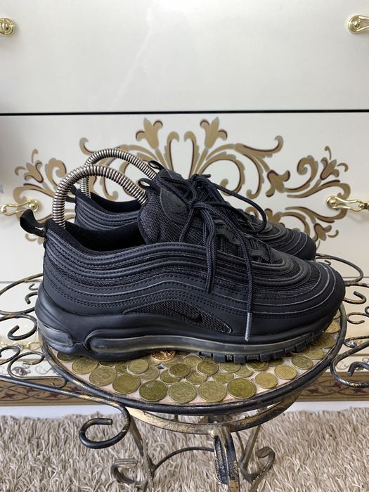 Черные кеды кроссы кроссовки nike air max 97 black оригинал 38