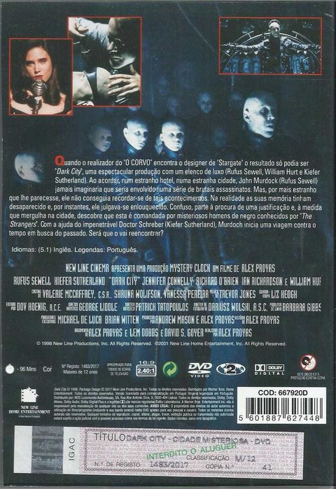 DARK CITY: Cidade Misteriosa (1998)