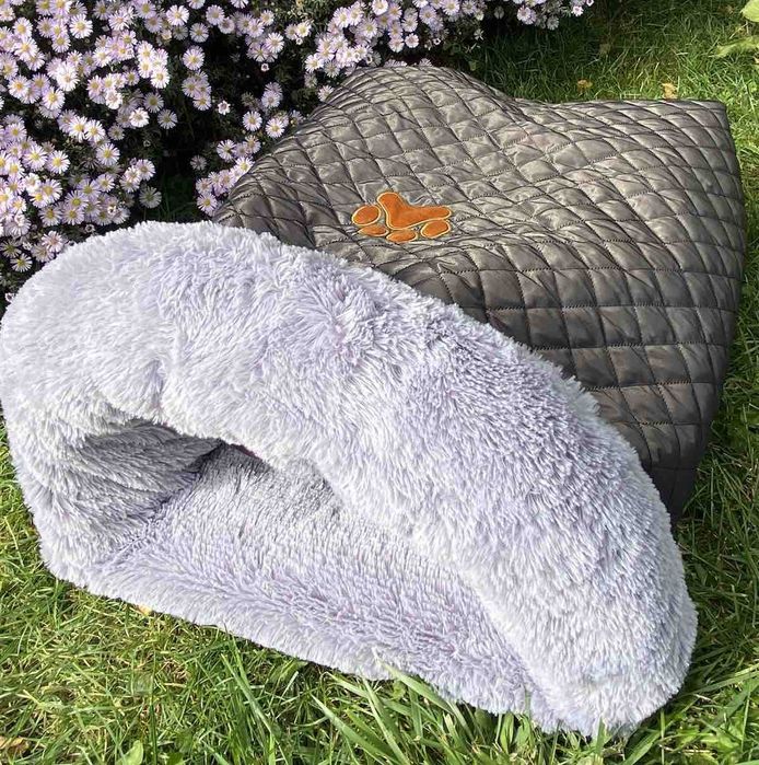 Лежанка норка меховый домик дл собак котов 40х60 см+вышивка в подарок!