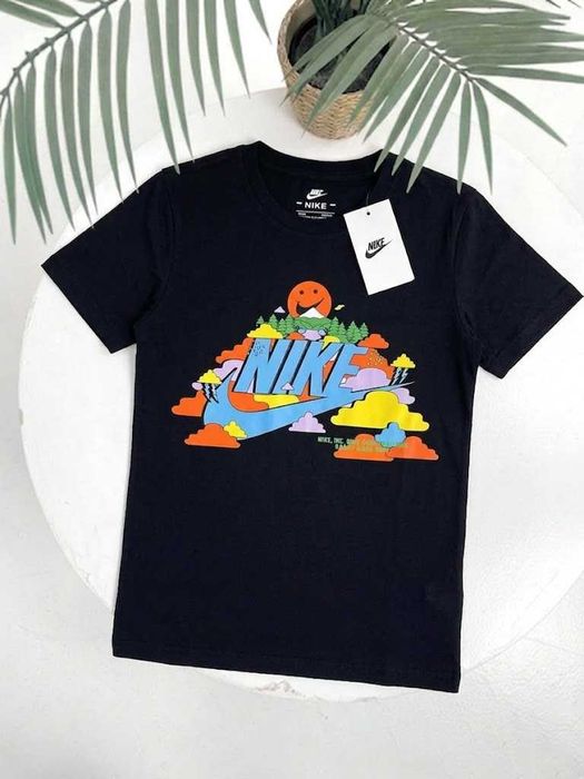 XS S M L XL XXL - Nike Jordan Air Max Футболка новая - Черная / Белая - Найк Джордан Майка