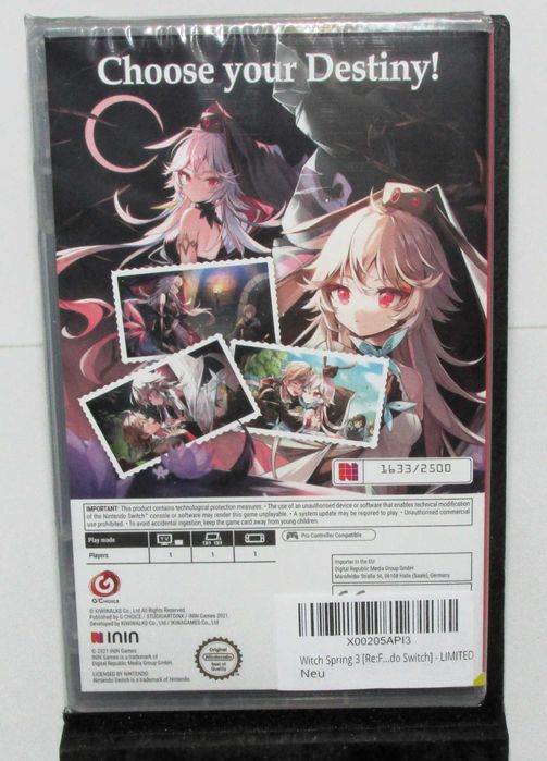 WitchSpring3 [Re:Fine] - The Story of Eirudy Numbered 1633/2500 SELADO