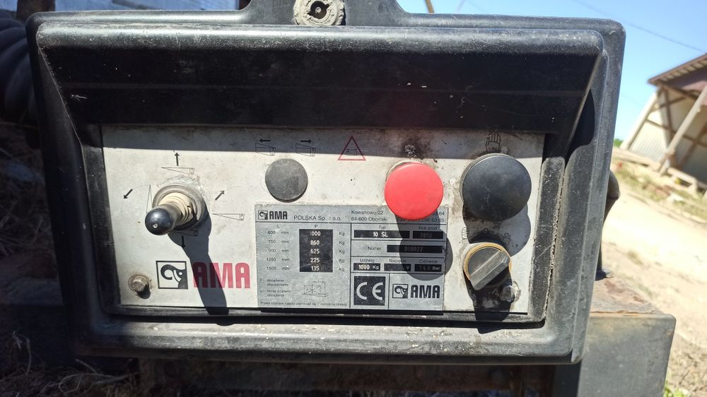 Panel sterowanie winda załadowcza Ama MBB Zero Hydrosfery Dhollandia